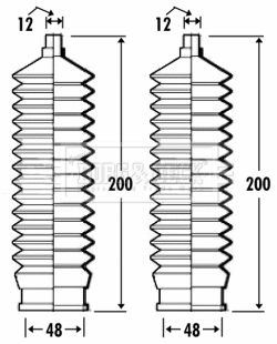 BORG & BECK Paljekumisarja, ohjaus BSG3267